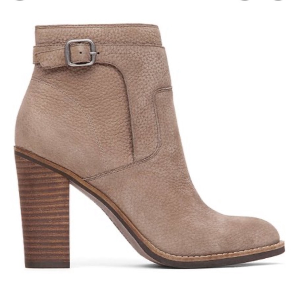 Lucky Brand Brindle Minkk Leather Booties size 8